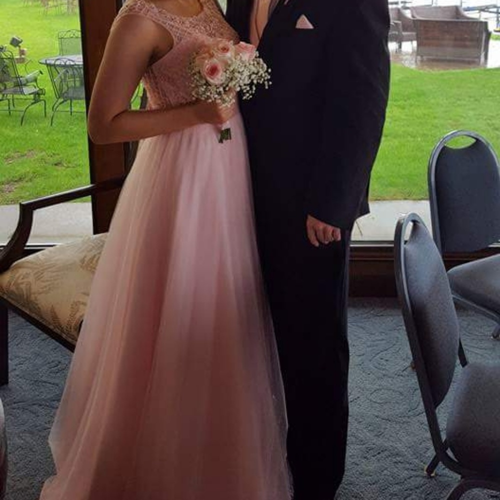 Baby Pink Tony Bowls Dress La Gala Dress